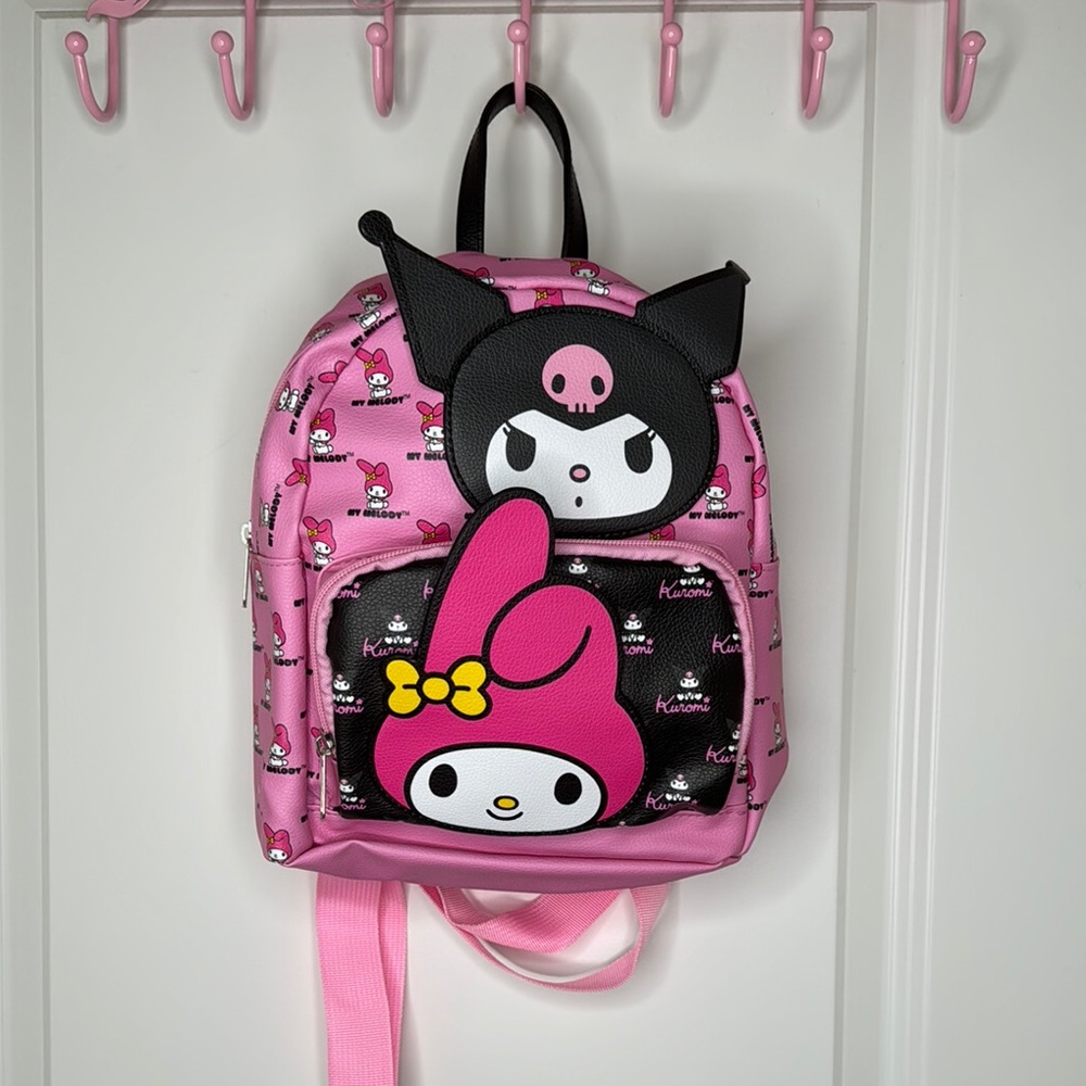 Kuromi and My Melody Pink Kids or adults Backpack